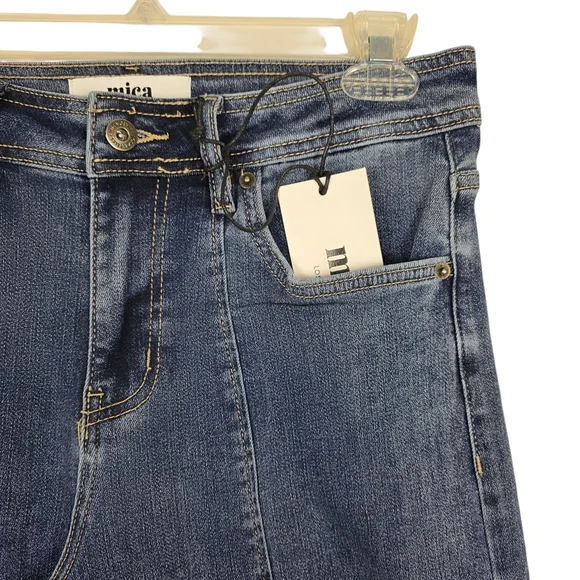 NWT Mica Jeans - High Rise Wide Leg Blue Denim Womens Jeans - Picture 4 of 16